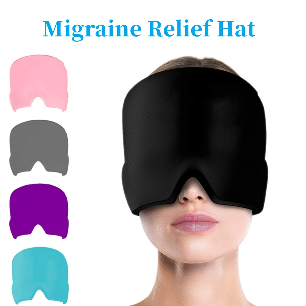 Migraine Relief Hat Headache Hat Gel Hot Cold Therapy Ice Cap For