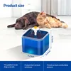 2L Automatic Cats and Dogs Water Fountain with LED Lighting USB Pet Water Dispenser with Recirculate Filtring for Pet Feeder 3