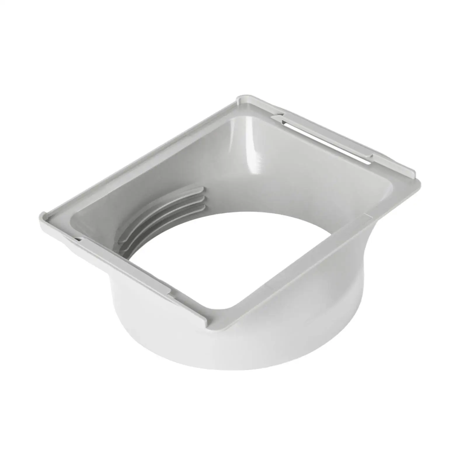 Portable Air Conditioner Hose Tube Connector Extension White Plastic Repair Adapter for Vent Kits