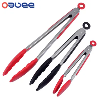 Pinça de Aço Inoxidável e Silicone