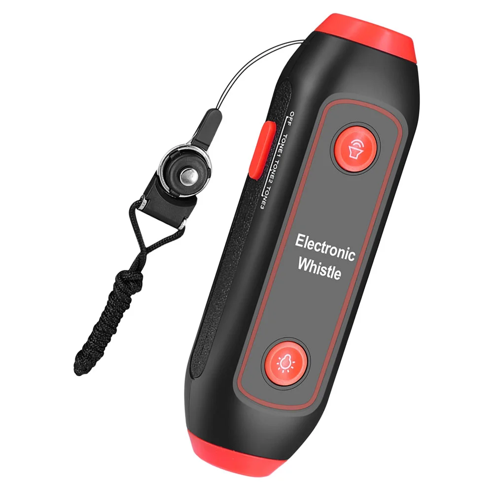 

Electronic Whistle 3 Tones Multipurpose Handheld Whistle With Lanyard Torchlight