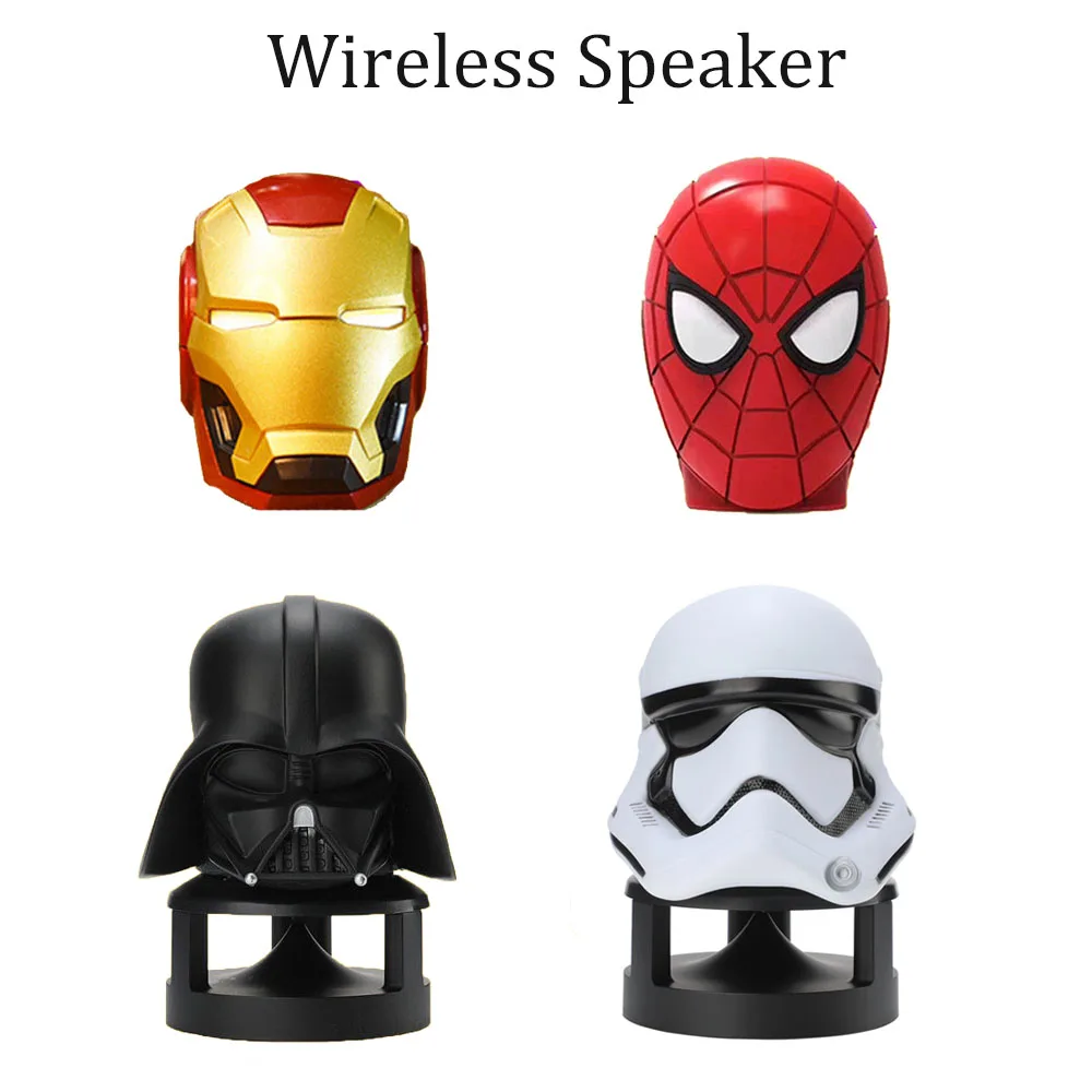 

V4.2 Wireless Bluetooth Speakers Portable Mini Hifi Subwoofer Woofer Sound Bar Spider Man Gift Loudspeaker Radio