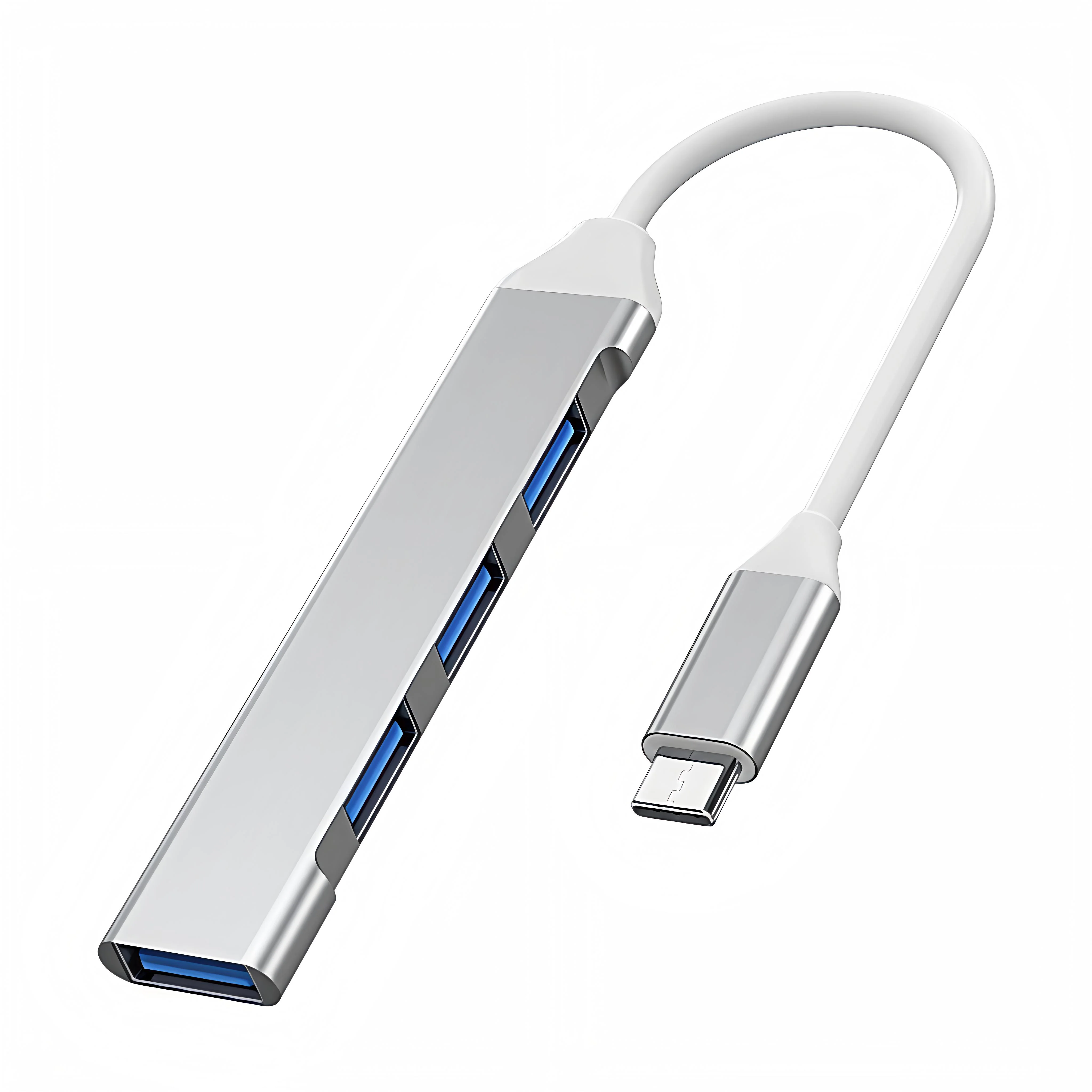 4 יציאות All-in-One USB Hub Type-C מתאם תחנת עגינה OTG Type-C Hub למחשב Xiaomi Huawei MacBook