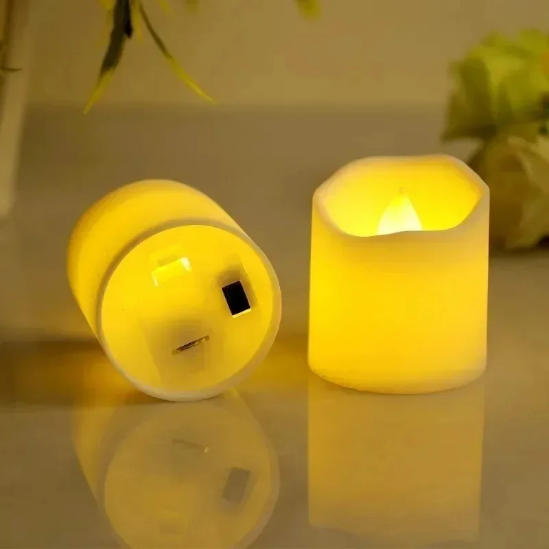 LED Electronic Candles 24/1Pcs Battery Operated Flameless Flickering Tea Lights Wedding Party Decor