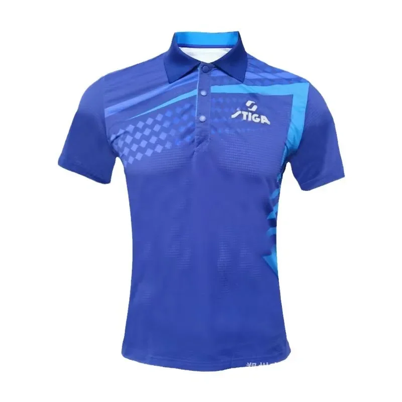 STIGA Ping Pong Sportswear Short Sleeve 131B21 131B22 Exercise Uniform Chinese Origin Ping Pong Match Sportswear