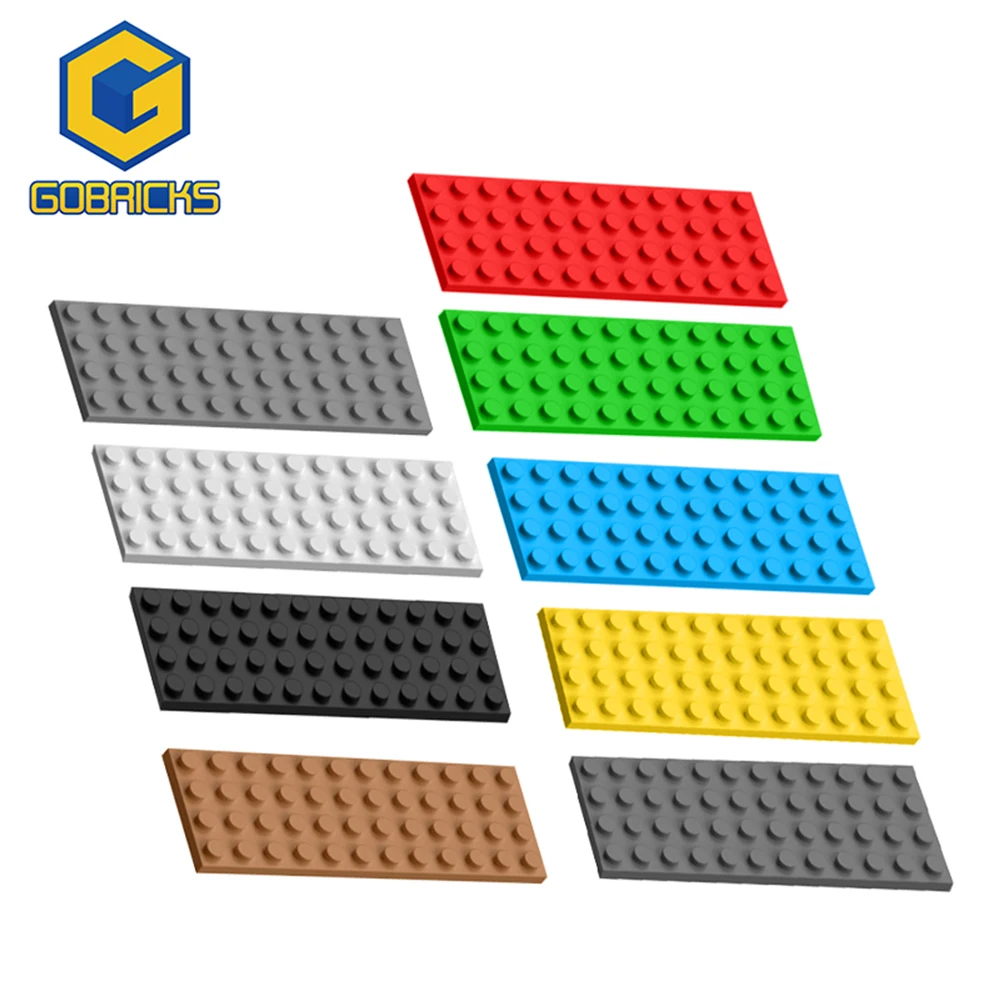 Gobricks Moc Plate 4X12 Parti Di Mattoni Compatibili Con 3029 Blocchi Di Costruzione Giocattolo Per Bambini Assemblano Regalo Di Compleanno Tecnico Pe