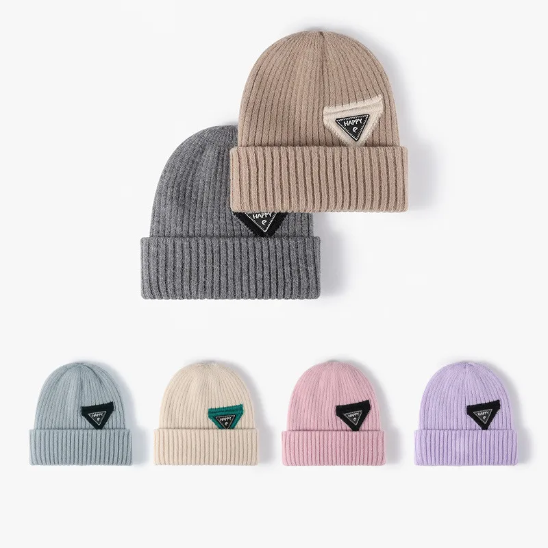 

Облегающие шапки для женщин, зимние однотонные мужские шапки, портативные Лыжные шапки с ушами для улицы, шапки с вышивкой для пар