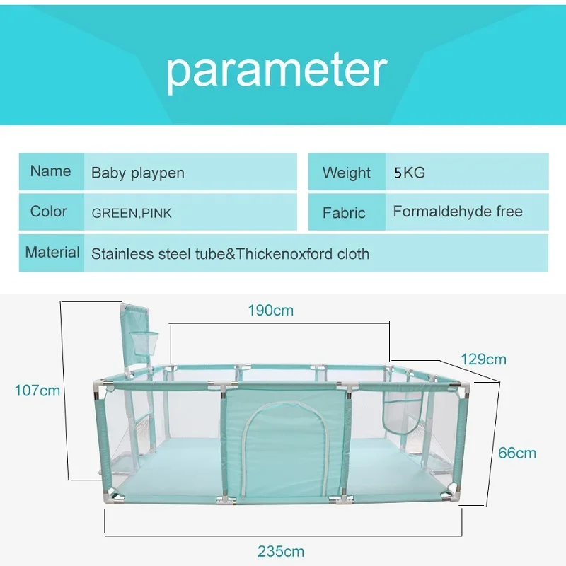 Protection For Infants And Young Children Indoor Play Fence Outdoor Playground Home Children's Walking Fence playpen for baby