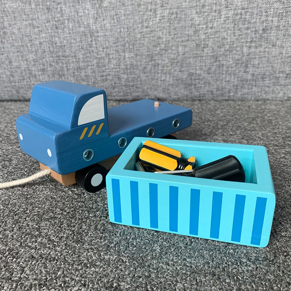 Nut Disassembly Busy Truck Educational Children's Toys Kids Birthday Gift Screw Car Model Screw Boys Creative Tool Assembled Toy 2