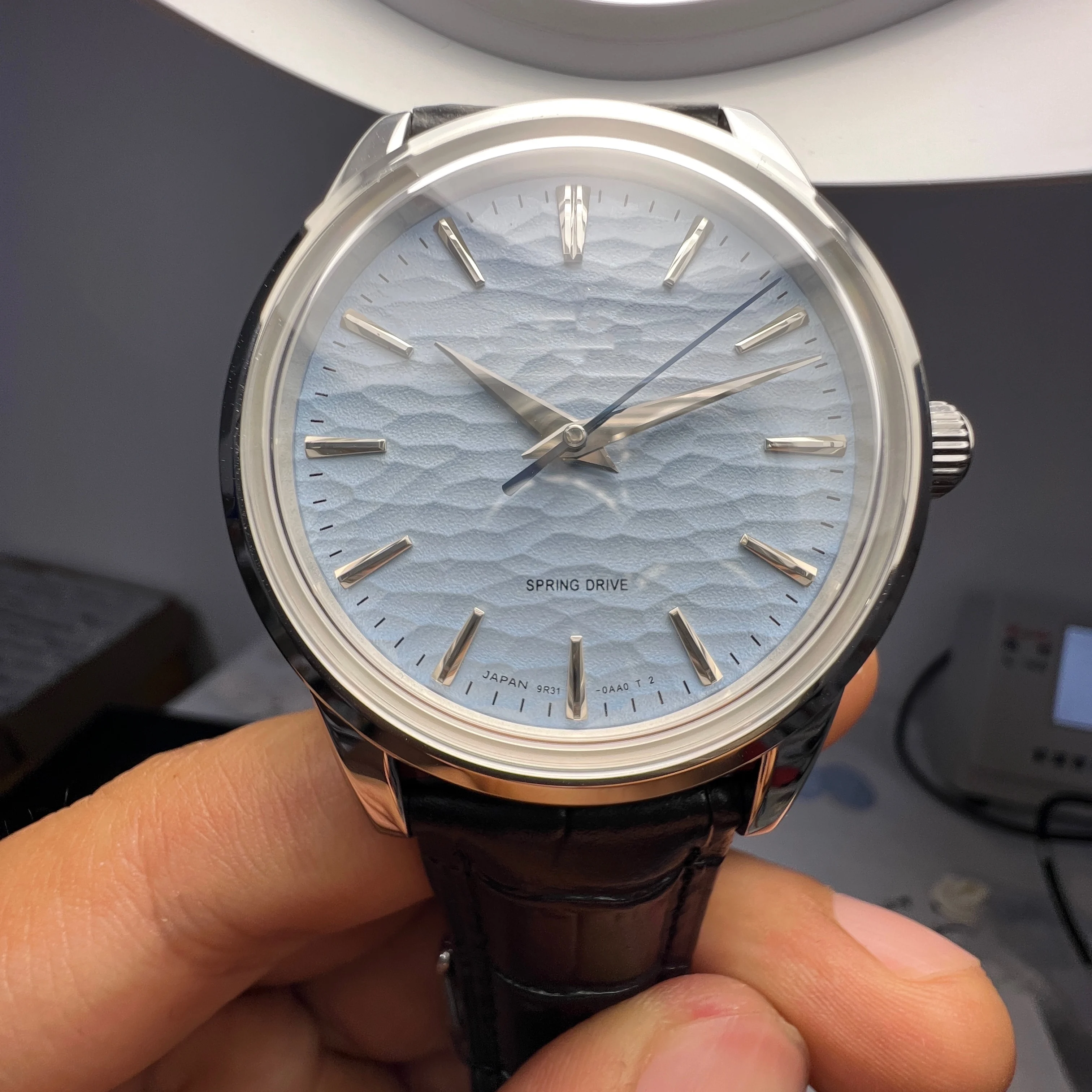 ST1612 movement, sapphire mirror face, bubble mirror five sided sharp