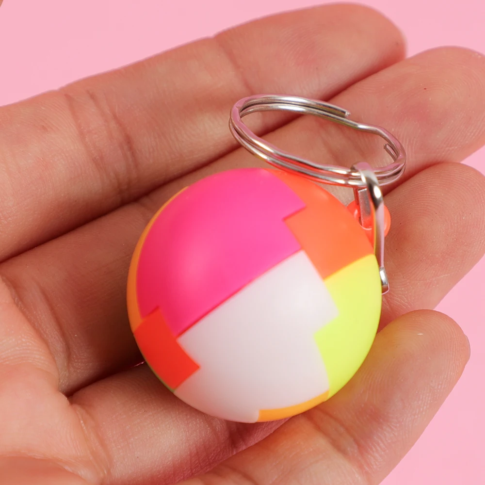Mini rompecabezas de bolas de plástico para niños, juguetes