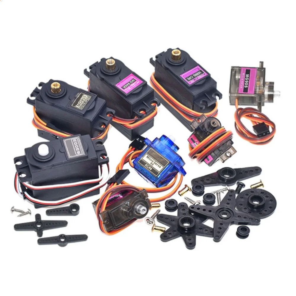 6pcs MG995 55g Micro Servo Motor Kit - Metal Gear, 180 Degree, For RC Car Robot Arduino Project (4.8-7.2V) - View #8
