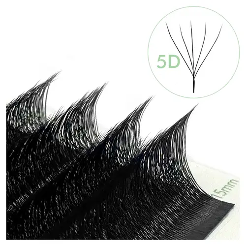 NATUHANA W-Shaped 4D 5D Volume Eyelash Extensions Premade Volume Fans W Shape Lashes Natural Soft False Eyelashes for Makeup - Image 9