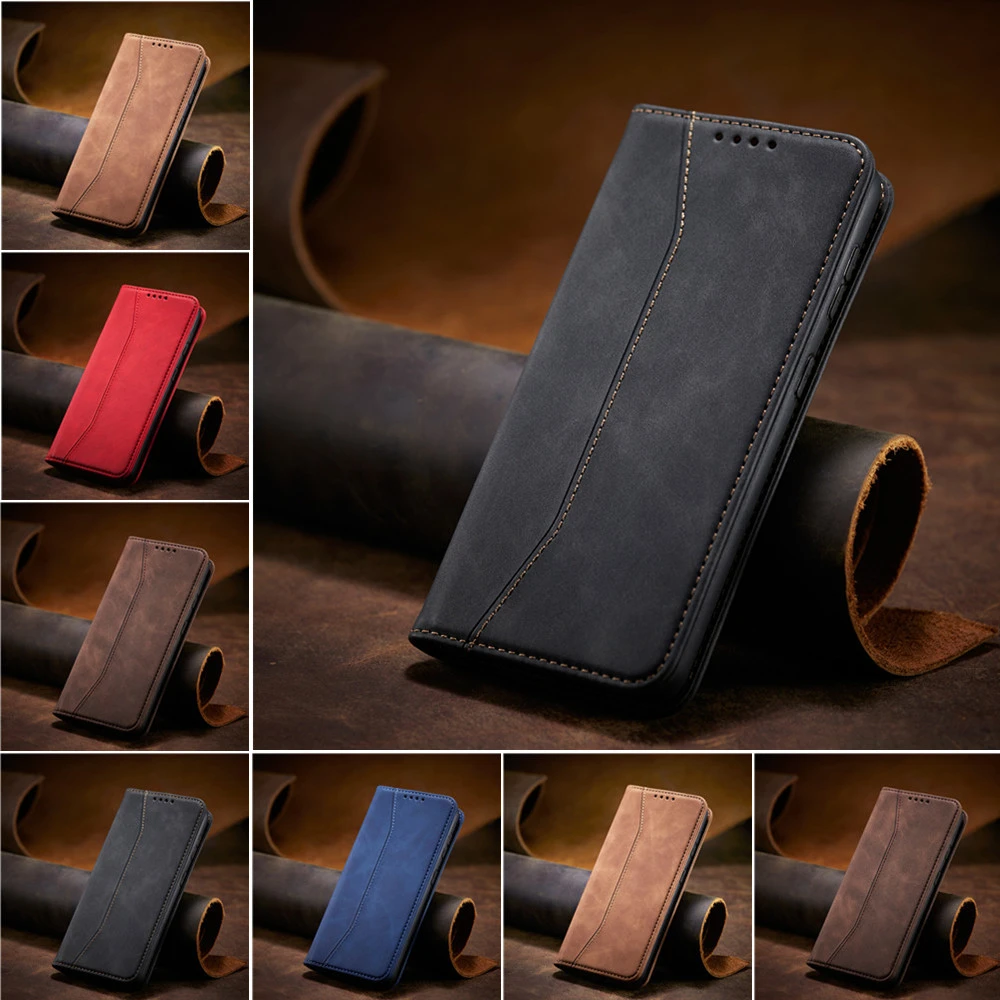 Phone Case for Samsung Galaxy S21 S20 FE S22 ULTRA S10 Note 10 20 PLUS A52 A53 A51 A12 A13 A71 A32 A50 Leather Bags Funda Coque samsung galaxy s22 ultra case