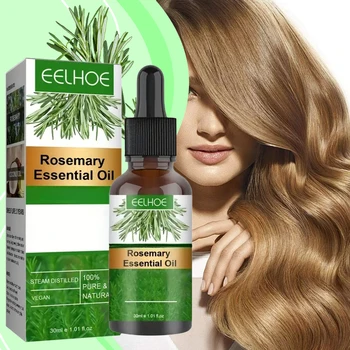 Natural Rosemary Hair Growth Essential Oil  Strengthening Nourishing Moisturing Softening Luster Shiny Hair Care Healthy 1