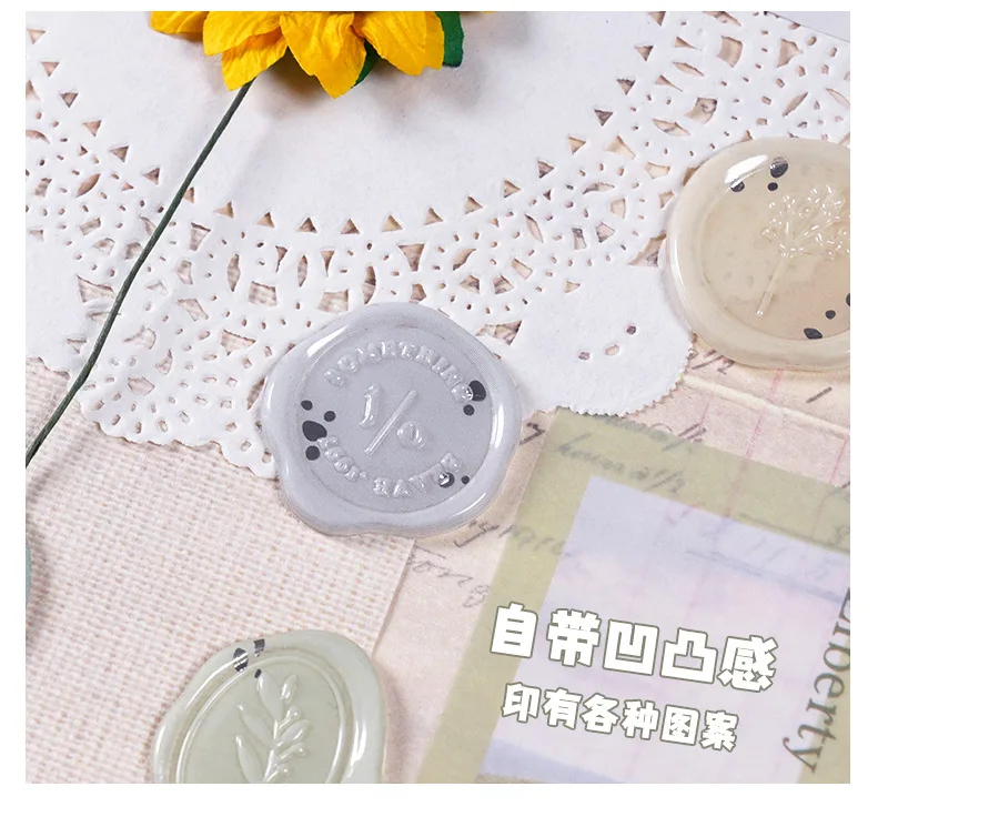 Creative Lacquer Seal Candy Stickers Scrapbooking Diy Journal Stationery Sticker Deco Art Supply