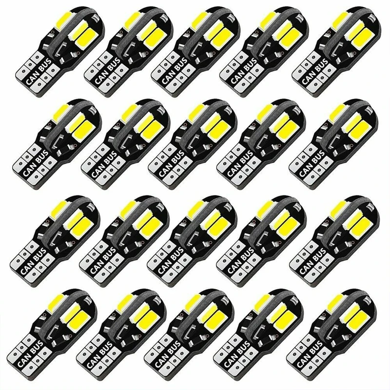 

10/6/2PCS led Car Interior Bulb Canbus Error Free T10 White 5730 8SMD LED 12V Car Side Wedge Light White Lamp Auto Bulb Car