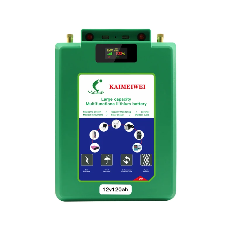 

Длительный срок службы портативной водонепроницаемой перезаряжаемой батареи цена 12В 100ач 120ач комплект литий-ионный батарей