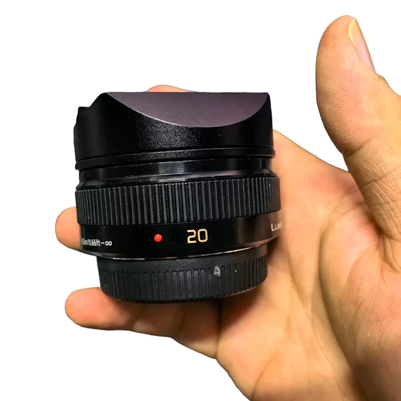 パナソニック LUMIX G 20mm F1.7 I & II ASPH 用キャップ付きメタル