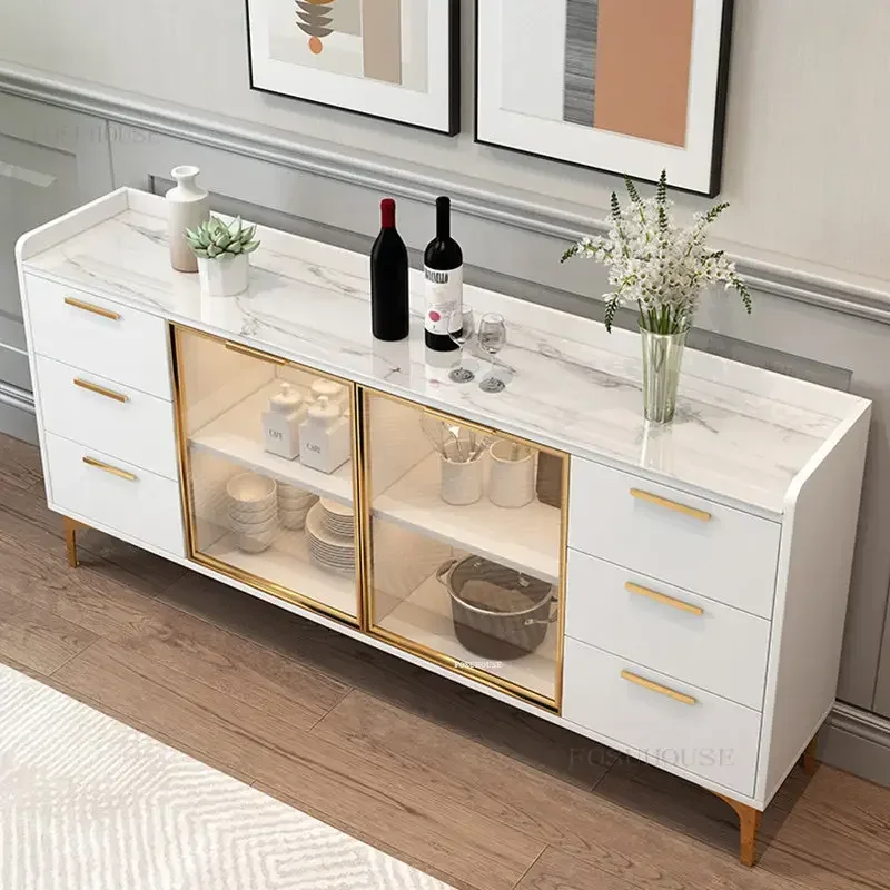 Home Furniture Cabinets Small Apartment Sideboard for Living Room Dormitory Locker Modern Simple Restaurant Side Cabinet N 2