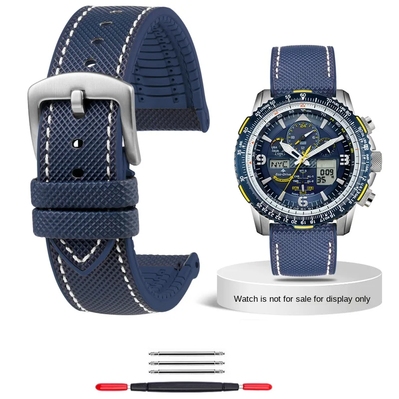 Premium Sports Waterproof Rubber Watchband - Blue Angel Series