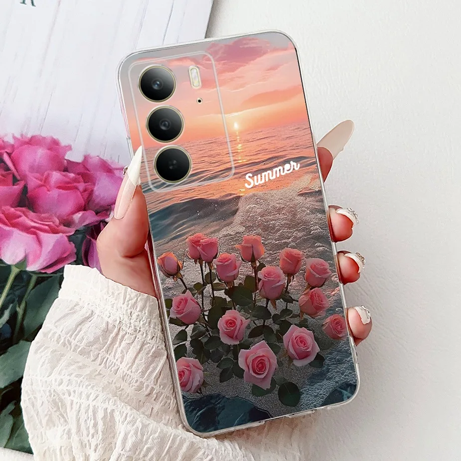 Stylish Painted Soft Silicone Phone Case - Back Cover Bags for Smartphone Protection