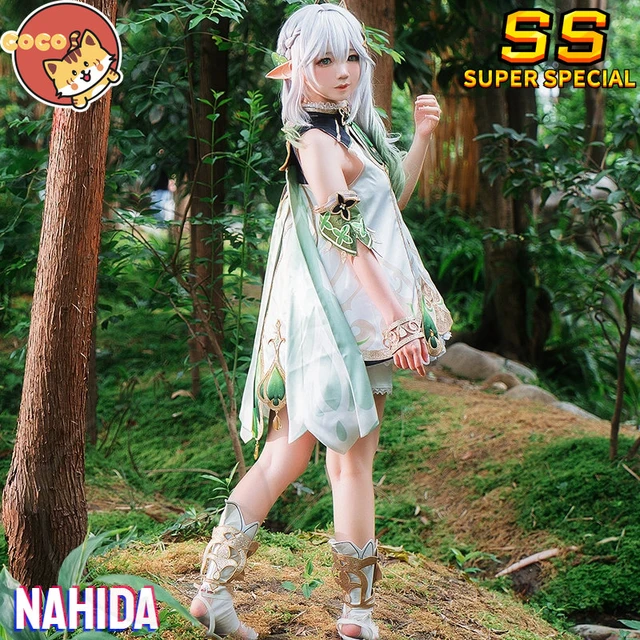 Cocos-sss Game Genshin Impact Nahida Cosplay Costume Game Genshin Impact  Cosplay Lesser Lord Nahida Halloween Costume And Wig - Cosplay Costumes -  AliExpress