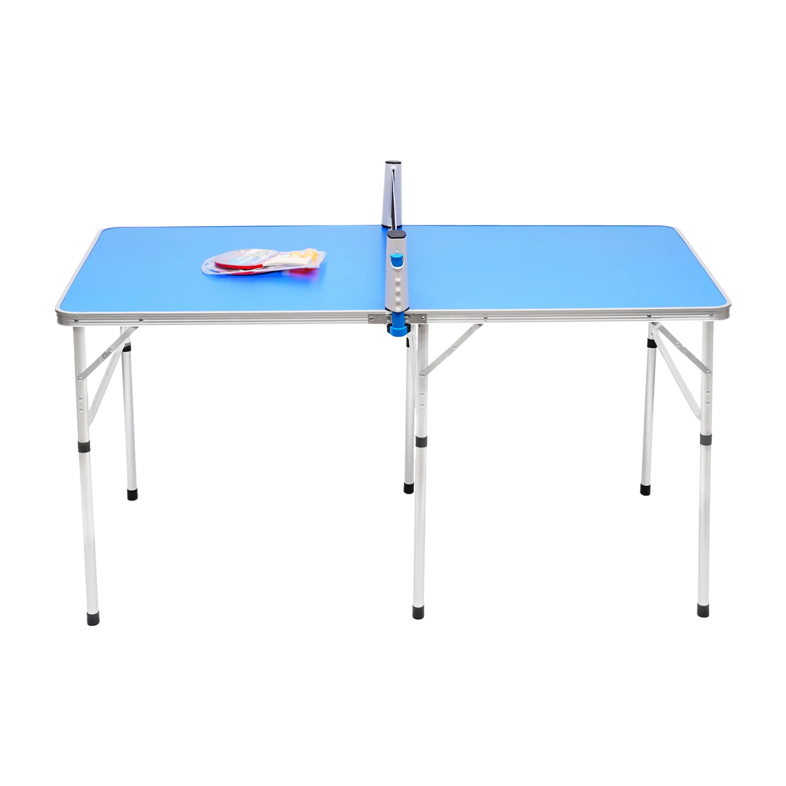 Foldable Ping Pong Table with Net Indoor Outdoor Tennis Table Ping Pong Foldable