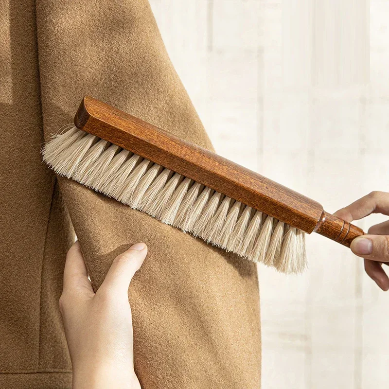 DAKFOOK 2 Spazzole In Legno Per Vestiti: Rimuovi Pelucchi, Capelli E Polvere – Manico In Faggio