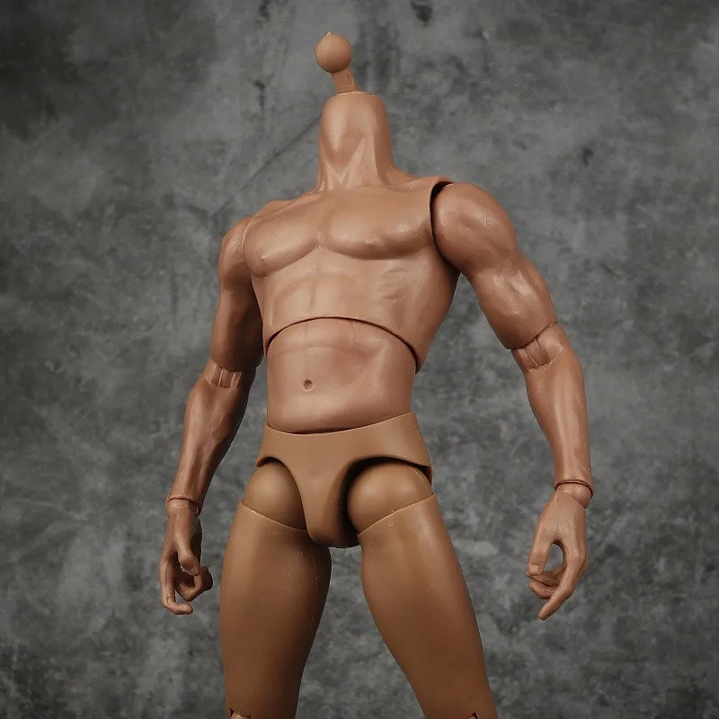 

1/6 Muscle Male Body Standard High Movable suntan color body model for 12 Inches HT DAM head Sport Action Figure Doll Toys