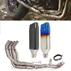 Slip On Exhaust Pipe For Kawasaki Z900 SE Until 2022 E A2 17-19 Motorcycle Escape Muffler Front Pipe Stainles Steel Connect Tube