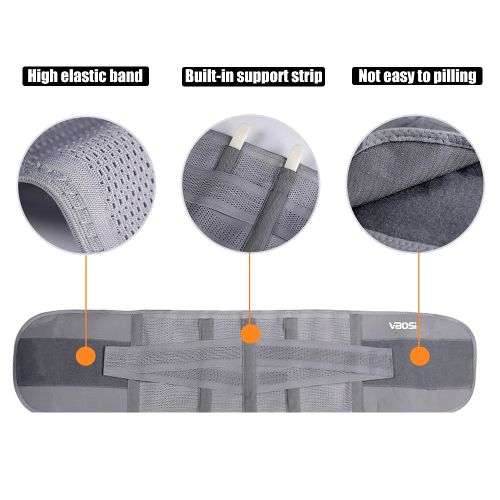 남녀공용 GAOYAPO 요추 지지대 벨트 - 통기성 메쉬 & 조절 가능한 후크앤루프 - 허리 통증 완화, 작업, 스포츠용