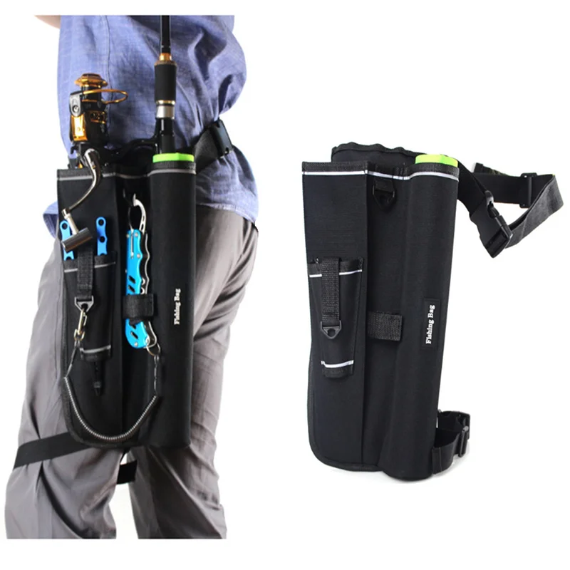 Multifuncional Pesca Isca Bag Rod Holder Cintura Pack Leg Bag Combater Armazenamento Combater