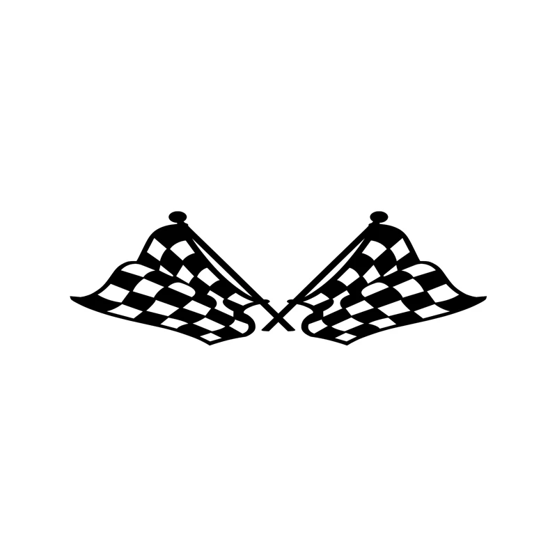 Car Sticker Fashion Checkered Flag Race Racing Finish Line Pvc Car