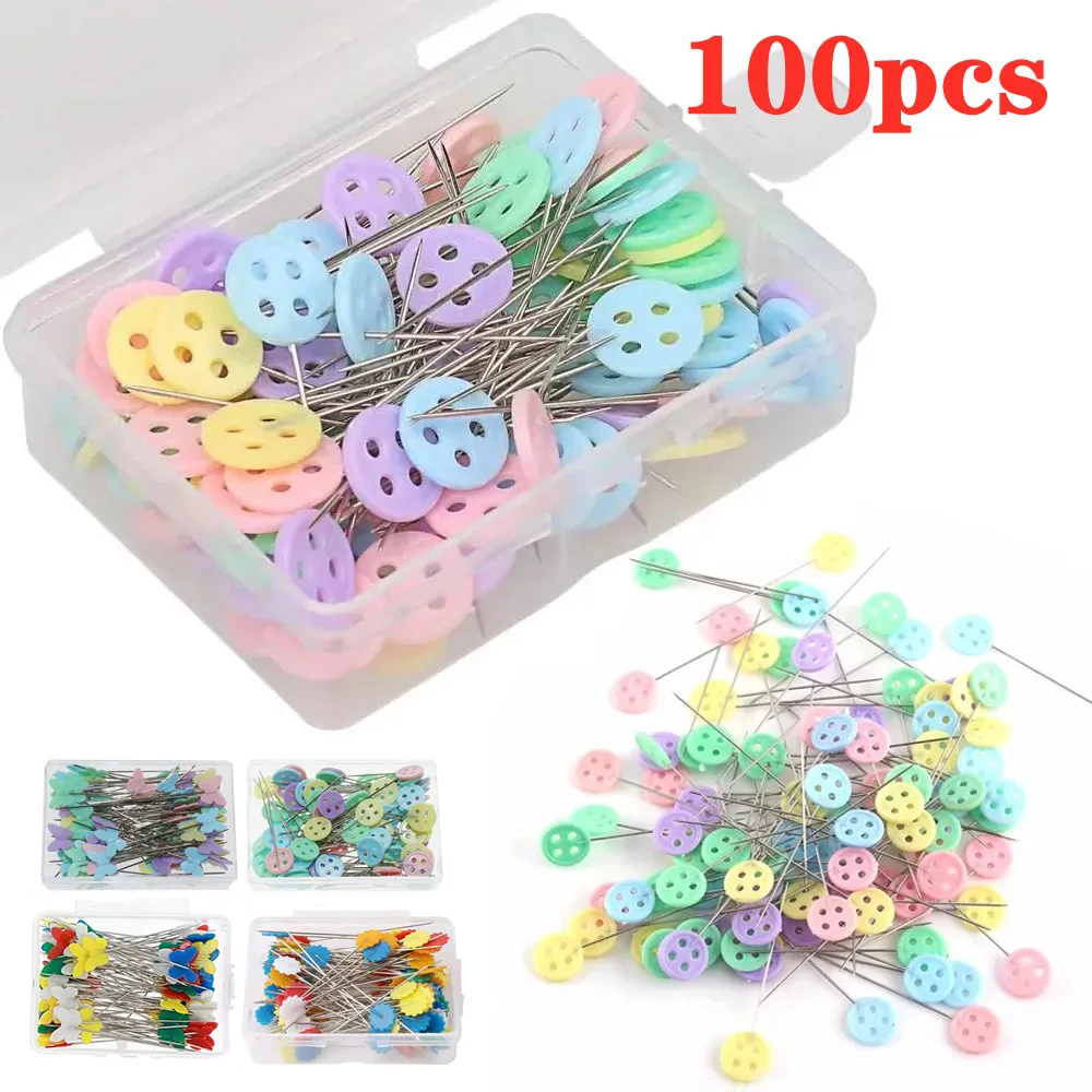 Halloween Bat Dressmaking Pins - 100pcs Sewing Embroidery Positioning Needles