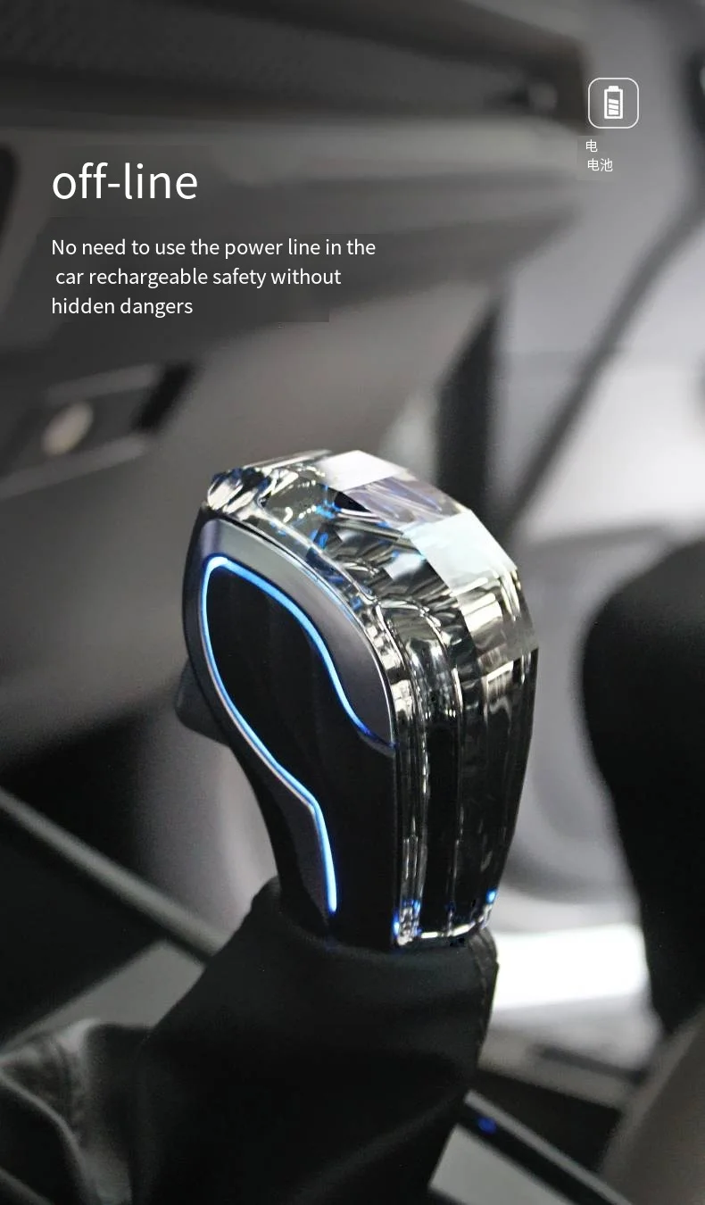 Crystal shift knob suitable for Ford Mondeo Ruijie Winged Tiger Fox Carnival mod