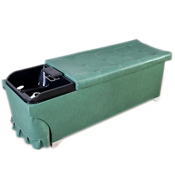 Ceramic Basin for Hair Washing Station Massage Circulating Head Therapy Fumigation Bed with Rollers