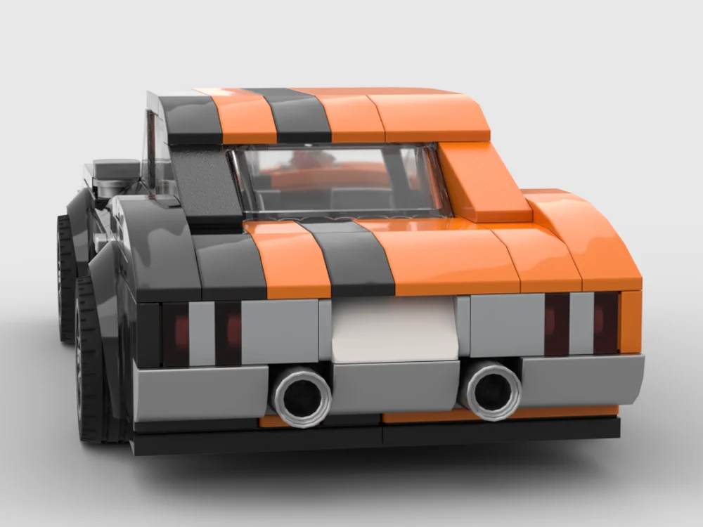 301 부품 MOC 빌딩 블록 모델 시티 스피드 1970 터보차저 창의적 조립 세트 소년 및 성인용 크리스마스 선물