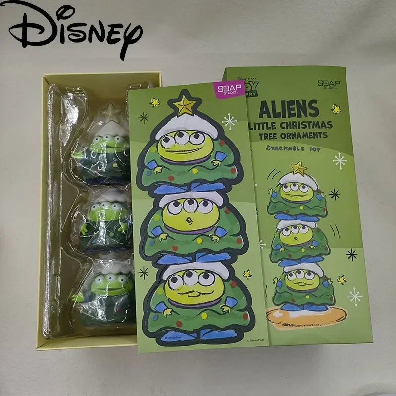 Disney Toy Story Alien Christmas Tree Jenga Figures Toy Kawaii Pvc Alien Decoration Ornaments Bambini Divertenti Regali Di Natale