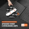 SucceBuy Garage Tiles Interlocking 12in 25/50Pcs Garage Floor Covering Tiles Non-Slip Double-Sided Texture