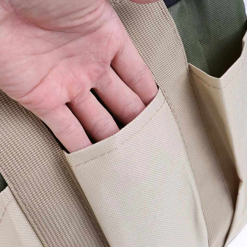 Multi-function Oxford Cloth Garden Plant Tool Bag Pouch Toolkit Tote Organizer with 8 Pockets Lawn Yard Carrier bucket tool bag