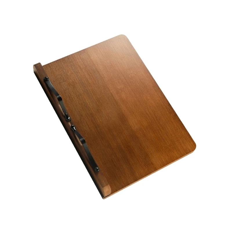 Book Stand for Reading Textbook Book Holder with Metal Page Clip 6 Angles Adjustable for Textbooks Music