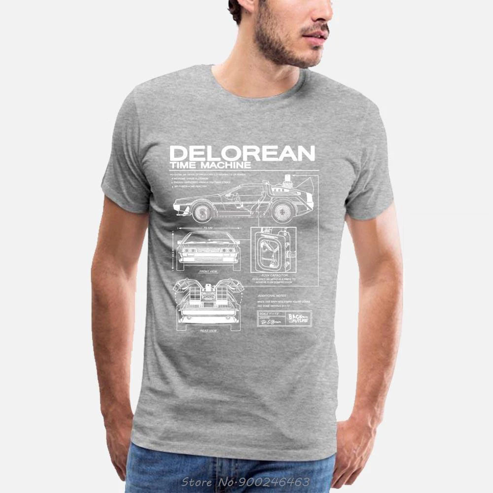 T-shirt Rétro Retour Vers Le Futur – DeLorean Vintage, Coton Unisexe