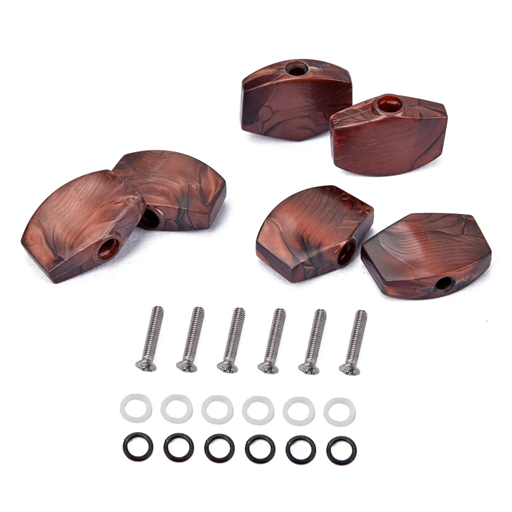 6 Pcs/Set Guitar Tuning Peg Buttons Tuning Pegs Knobs Machine Heads Buttons For Guitar