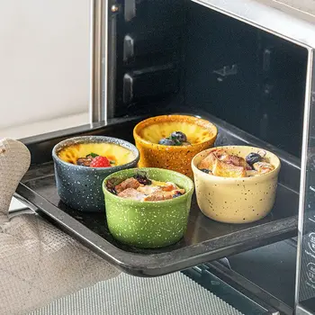 Inkjet Ceramic Ramekin – Food-Grade Oven-Safe Baking Cups for Desserts 1
