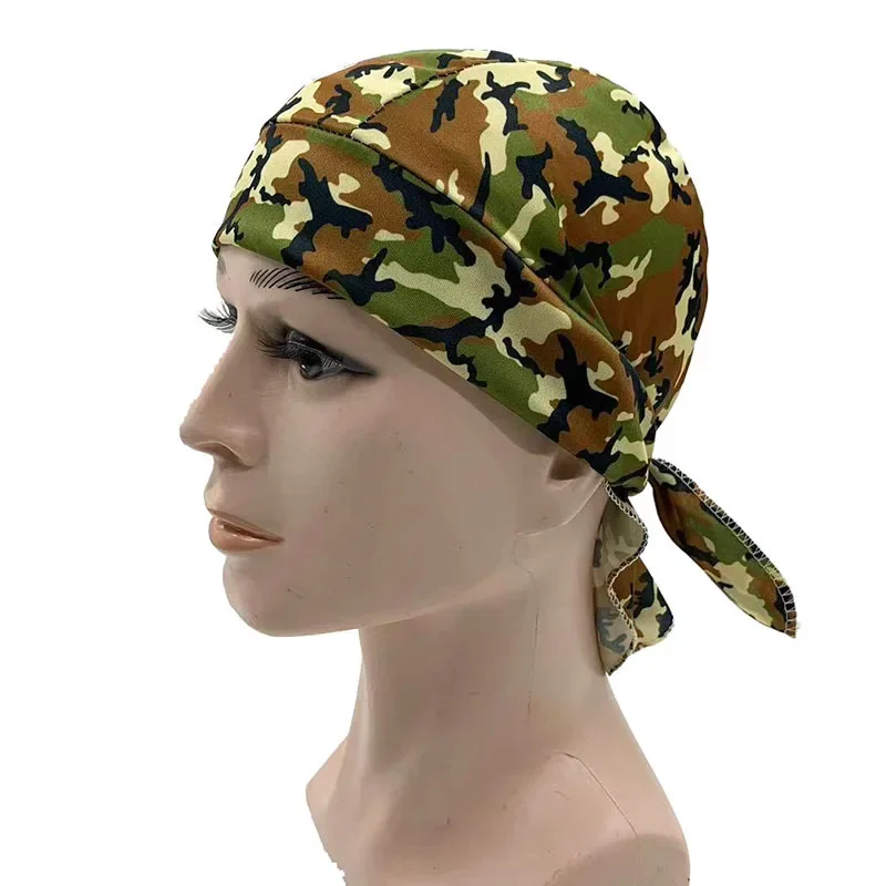 Camouflage Headband Bandana Hat Men Cycling Cap Sun Protection Sports Breathable Printed Headscarf Bicycle Running Riding Cap 3