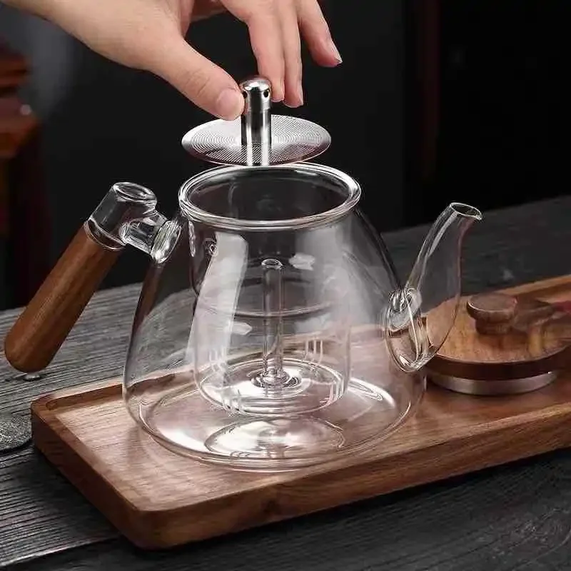 Elegant Glass Teapot with Automatic Electric Kiln for Perfect Brewing Heat Resistant Tea Making Machine Ideal for Home Use