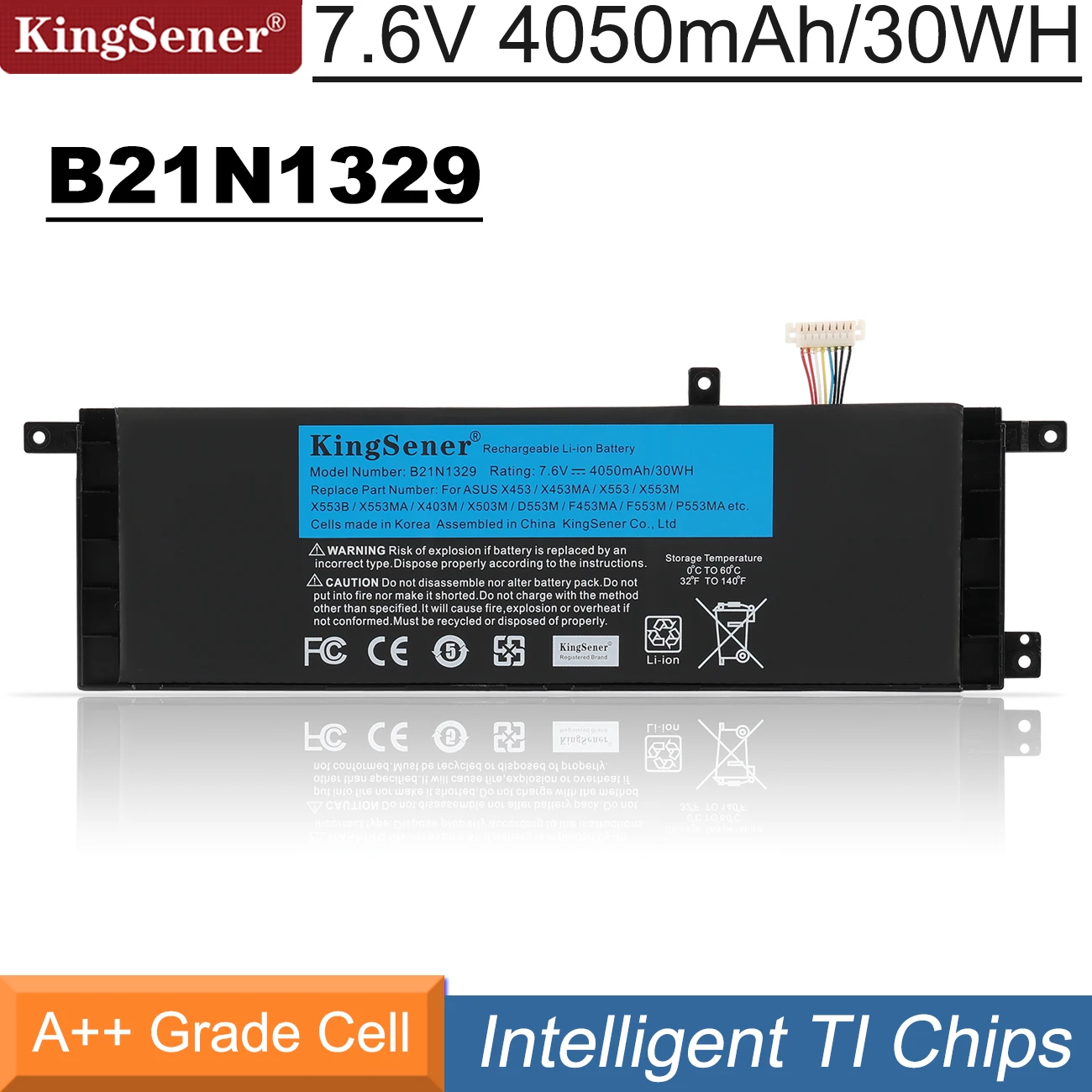 KingSener B21N1329 Laptop Battery for ASUS D553M F453 F453MA F553M P553 ...