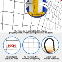 Beach Volleyball Net Outdoor Portable Outdoor Volleyball Net Replacement Volleyball Practice Net For Pool Backyard Beach Lawn 2