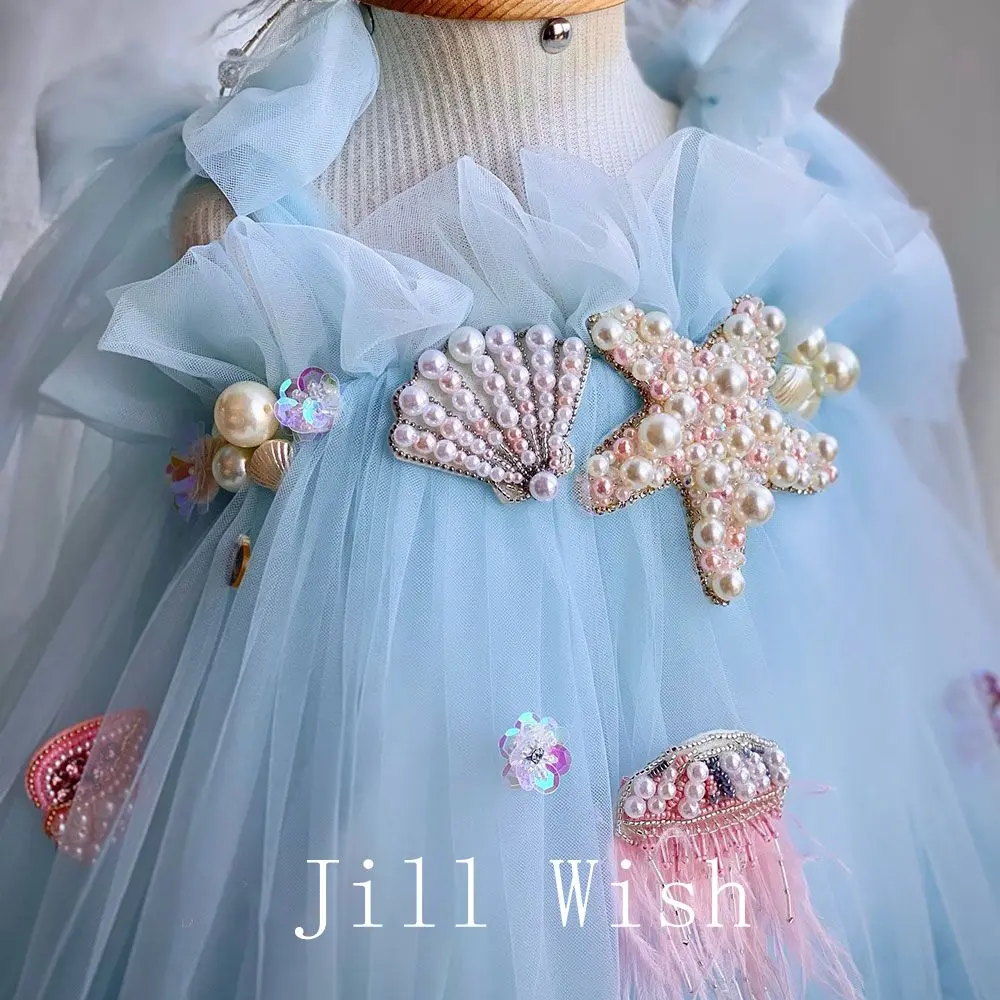 Рисунок 2 - Роскошные синие платья Jill Wish для маленьких девочек
